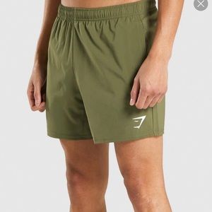 Gymshark Arrival Shorts 5” Small Dark Green